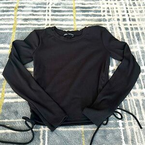 Almost new black long sleeve top from ZARA